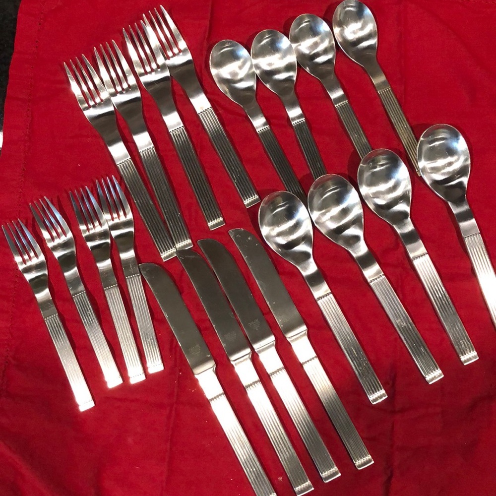 Four piece Dansk silverware set